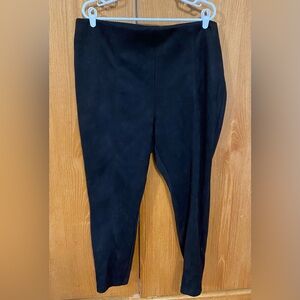 Never worn suede pull on dress pants